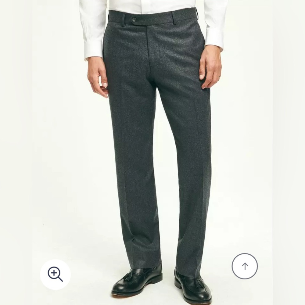 Brooks Brothers Traditional Fit Wool Flannel Dress Pants Madison 1818